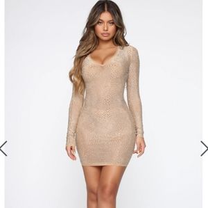 Fashion Nova Isabela Rhinestone Dress
